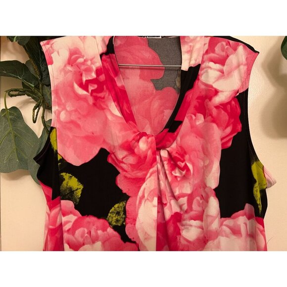 Karl Lagerfeld Women's Pink/Floral/Sleeveless/Boho Top/XL - Picture 7 of 13